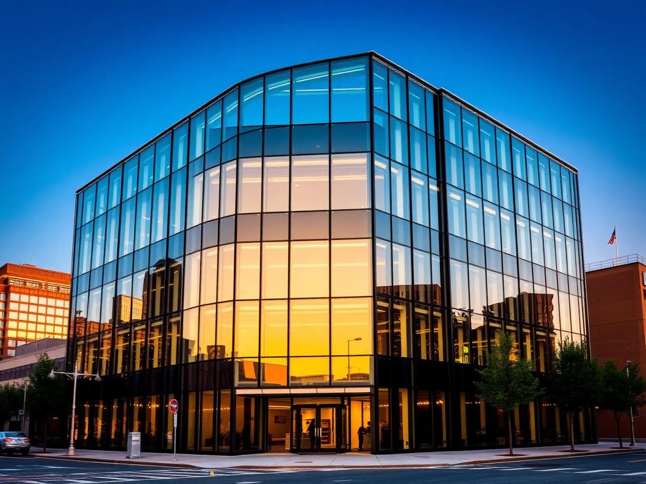 Modern downtown Baltimore office building